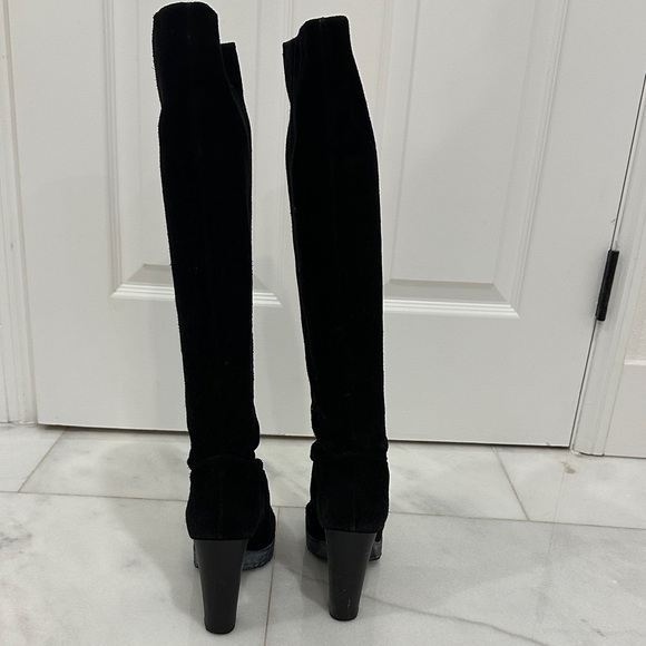 Hogan Black Over the Knee Boots
